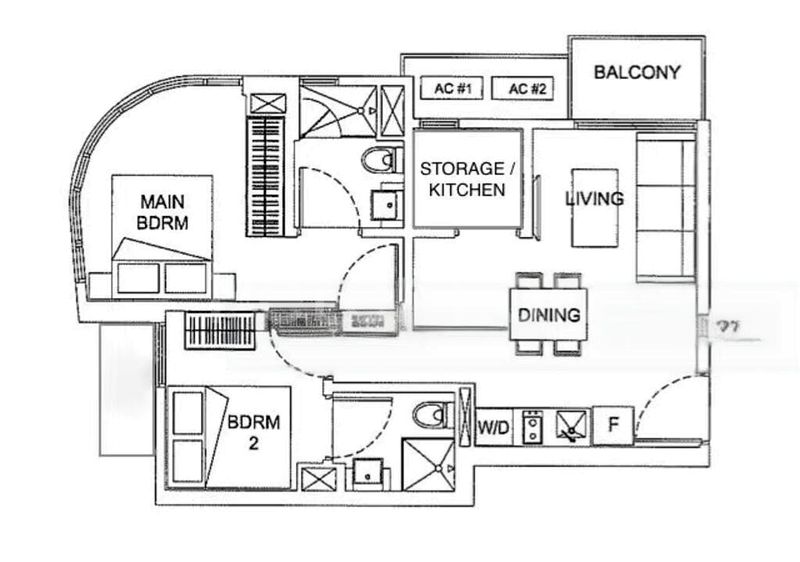 2 Bed Apartment (Condo) for Rent in  Neem Tree - Image 6